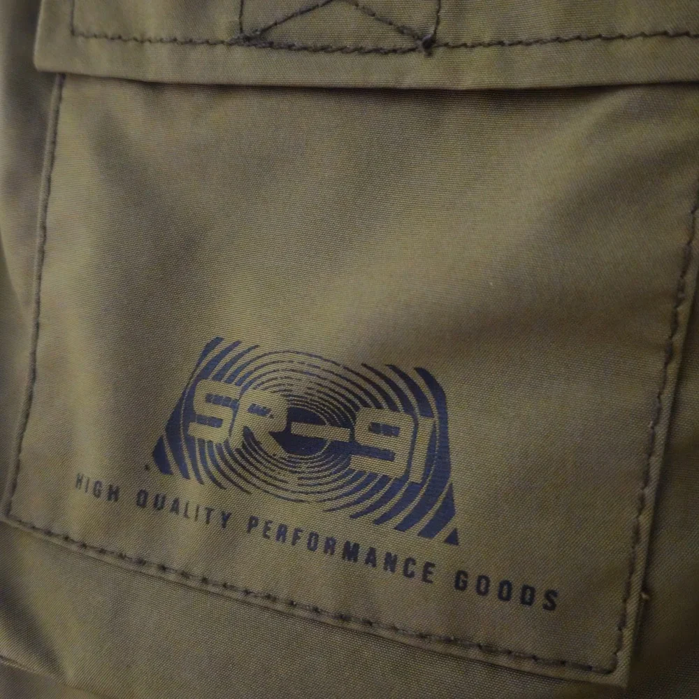 Smoke Rise Cargo Pants‎ Mens L Olive Green Tech Streetwear Graphic Joggers